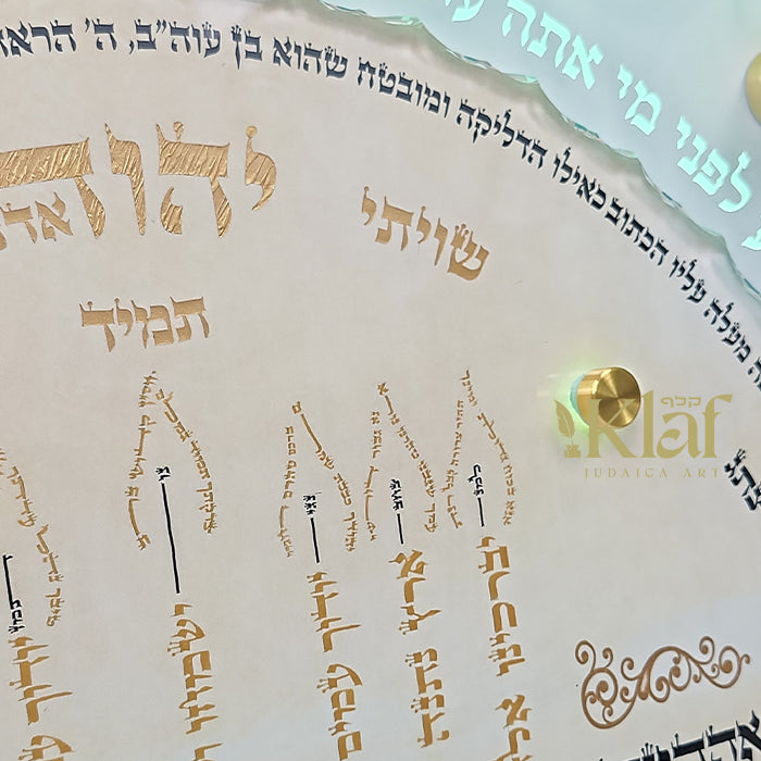 Lamnatziach Tzirus Menorah - Wall Mounted