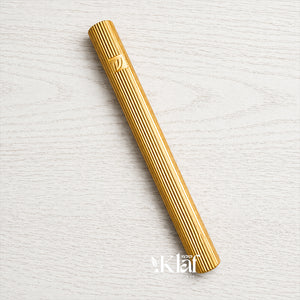 Brass Cylinder Fluted Gold