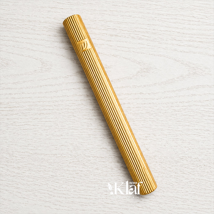 Brass Cylinder Fluted Gold