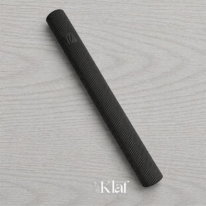 Brass Cylinder Fluted Black