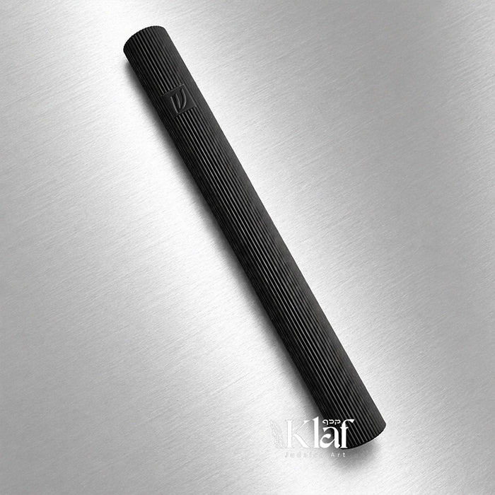 Brass Cylinder Fluted Black