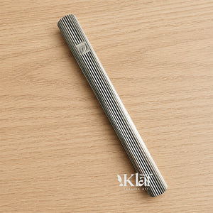 Brass Cylinder Fluted Silver