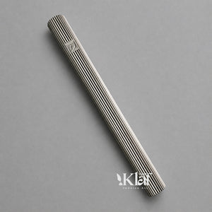 Brass Cylinder Fluted Silver
