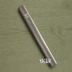 Brass Cylinder Fluted Silver