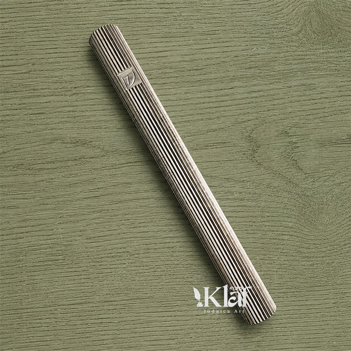 Brass Cylinder Fluted Silver
