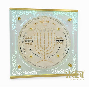 Lamnatziach Tzirus Menorah - Wall Mounted